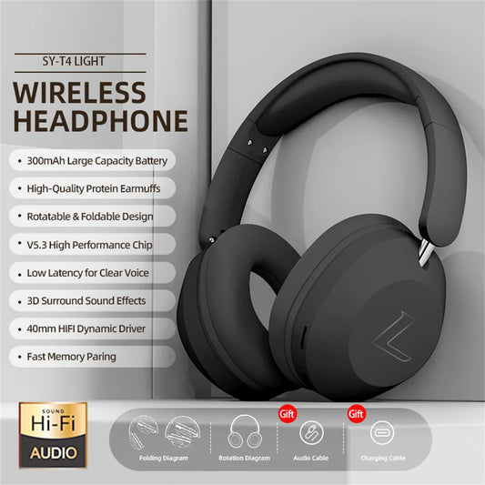 Comfrotable Wireless Over Ear Headphones Bluetooth Headset